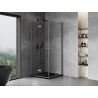 Mexen Mist-F Duo skládací sprchový kout 80 x 80 cm, transparentní, gun metal - 8A6-080L-080P-95-00