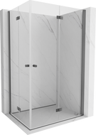 Mexen Mist-F Dvojitá sklopná sprchová kabina, pravá, 70 x 120 cm, transparentní, gun metal - 8A6-070L-120P-95-00