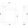 Mexen Elba vysoká umyvadlová baterie, bílá - 74110-20