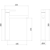 Mexen Elba vysoká umyvadlová baterie, zlatá - 74110-50
