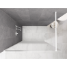 Mexen Kioto sprchová stěna Walk-in 120 x 200 cm, ombre bílá 8 mm, bílá - 800-120-101-20-86