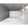 Mexen Kioto sprchová stěna Walk-in 80 x 200 cm, bílá ombre 8 mm, bílá - 800-080-101-20-86