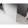 Mexen Kioto sprchová zástěna Walk-in 130 x 200 cm, bílý ombre 8 mm, zlatý kartáčovaný - 800-130-101-55-86