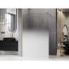 Mexen Kioto sprchová stěna Walk-in 120 x 200 cm, bílá ombre 8 mm, zlatá kartáčovaná - 800-120-101-55-86