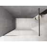 Mexen Kioto sprchová stěna Walk-in 90 x 200 cm, bílý ombre 8 mm, kartáčovaný gun gray - 800-090-101-66-86