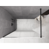 Mexen Kioto sprchová stěna Walk-in 80 x 200 cm, bílá ombre 8 mm, černá - 800-080-101-70-86
