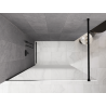 Mexen Kioto sprchová stěna Walk-in 90 x 200 cm, ombre bílá 8 mm, černá - 800-090-101-70-86