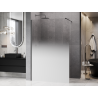 Mexen Kioto sprchová stěna Walk-in 130 x 200 cm, bílá ombre 8 mm, gun metal - 800-130-101-95-86