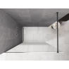 Mexen Kioto sprchová stěna Walk-in 150 x 200 cm, ombre bílá 8 mm, gun metal - 800-150-101-95-86