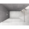 Mexen Kioto sprchová stěna Walk-in 140 x 200 cm, bílý ombre 8 mm, kartáčovaný nikl - 800-140-101-97-86