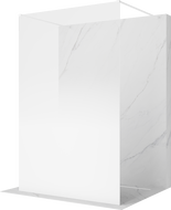 Mexen Kioto volně stojící sprchová stěna 100 x 200 cm, bílá ombre 8 mm, bílá - 800-100-002-20-86