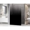 Mexen Kioto sprchová stěna Walk-in 120 x 200 cm, černé ombre 8 mm, bílá - 800-120-101-20-76
