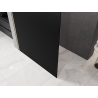 Mexen Kioto sprchová zástěna Walk-in 150 x 200 cm, ombre černá 8 mm, zlato kartáčovaná - 800-150-101-55-76