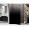 Mexen Kioto sprchová zástěna Walk-in 140 x 200 cm, černé ombre 8 mm, zlatý kartáčovaný - 800-140-101-55-76