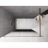 Mexen Kioto sprchová stěna Walk-in 70 x 200 cm, černé ombre 8 mm, růžové zlato - 800-070-101-60-76