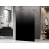 Mexen Kioto sprchová stěna Walk-in 120 x 200 cm, černé ombre, 8 mm, kartáčovaná měď - 800-120-101-65-76