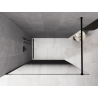 Mexen Kioto sprchová stěna Walk-in 100 x 200 cm, černé ombre 8 mm, černá - 800-100-101-70-76