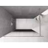 Mexen Kioto sprchová stěna Walk-in 80 x 200 cm, černá ombre 8 mm, kartáčovaný nikl - 800-080-101-97-76