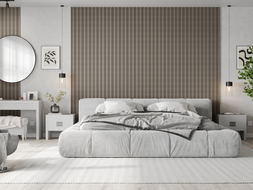 Mexen Lam-F Nano 01 nástěnné akustické lamely 280 x 32,4 cm, plsť 5 mm, technická dýha, Šedý Dub - S108-280-01-043