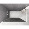 Mexen Kioto sprchová stěna Walk-in 130 x 200 cm, grafitová prasklina 12 mm, bílá - 800-130-101-20-44-X