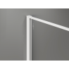 Mexen Kioto sprchová stěna Walk-in 130 x 200 cm, grafitová prasklina 12 mm, bílá - 800-130-101-20-44-X