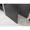 Mexen Kioto sprchová zástěna Walk-in 130 x 200 cm, crackle grafit 12 mm, kartáčovaná měď - 800-130-101-65-44-X