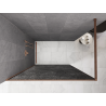 Mexen Kioto sprchová stěna Walk-in 70 x 200 cm, crackle grafit 12 mm, kartáčovaná měď - 800-070-101-65-44-X