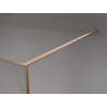 Mexen Kioto sprchová zástěna Walk-in 90 x 200 cm, crackle grafit 12 mm, kartáčovaná měď - 800-090-101-65-44-X