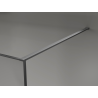 Mexen Kioto sprchová stěna Walk-in 120 x 200 cm, crackle grafit 12 mm, gun gray kartáčovaný - 800-120-101-66-44-X