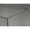 Mexen Kioto sprchová stěna Walk-in 90 x 200 cm, crackle grafit 12 mm, kartáčovaná gun gray - 800-090-101-66-44-X