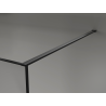 Mexen Kioto sprchová zástěna Walk-in 130 x 200 cm, crackle grafit 12 mm, černá - 800-130-101-70-44-X