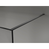 Mexen Kioto sprchová stěna Walk-in 90 x 200 cm, crackle grafit 12 mm, černá - 800-090-101-70-44-X