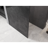 Mexen Kioto sprchová stěna Walk-in 100 x 200 cm, crackle grafit 12 mm, gun metal - 800-100-101-95-44-X