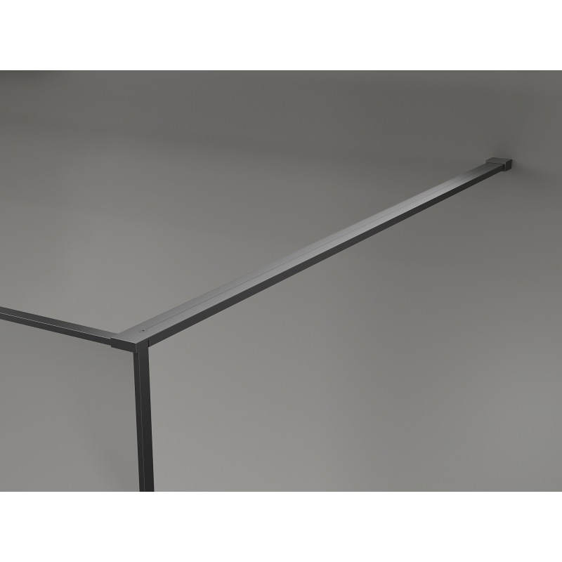 Mexen Kioto sprchová stěna Walk-in 100 x 200 cm, crackle grafit 12 mm, gun metal - 800-100-101-95-44-X
