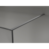 Mexen Kioto sprchová stěna Walk-in 100 x 200 cm, crackle grafit 12 mm, gun metal - 800-100-101-95-44-X