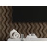 Mexen Lam-SF 01 akustické nástěnné lamely 280 x 30 cm, plsť 9 mm, technická dýha, Tmavý Ořech - S106-280-01-044
