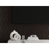 Mexen Lam-SF 01 akustické stěnové lamely 280 x 30 cm, plsť 9 mm, technická dýha, Černý Dub - S106-280-01-046