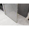Mexen Kioto sprchová stěna Walk-in 90 x 200 cm, crackle transparent 12 mm, zlatá - 800-090-101-50-04-X