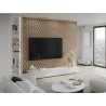 Mexen Lam-SF 01 akustické stěnové lamely 280 x 30 cm, plsť 9 mm, technická dýha, Světlý ořech - S106-280-01-047