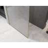 Mexen Kioto sprchová stěna Walk-in 90 x 200 cm, crackle transparentní 12 mm, zlatá kartáčovaná - 800-090-101-55-04-X