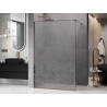Mexen Kioto sprchová stěna Walk-in 120 x 200 cm, crackle transparent 12 mm, růžové zlato - 800-120-101-60-04-X