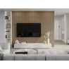 Mexen Lam-SF 02 akustické stěnové lamely 280 x 30 cm, plsť 9 mm, technická dýha, bělený dub - S106-280-02-040