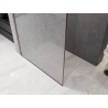 Mexen Kioto sprchová stěna Walk-in 90 x 200 cm, crackle transparent 12 mm, kartáčovaná měď - 800-090-101-65-04-X
