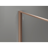 Mexen Kioto sprchová stěna Walk-in 80 x 200 cm, crackle transparent 12 mm, kartáčovaná měď - 800-080-101-65-04-X