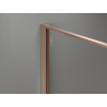 Mexen Kioto sprchová stěna Walk-in 90 x 200 cm, crackle transparent 12 mm, kartáčovaná měď - 800-090-101-65-04-X