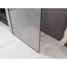 Mexen Kioto sprchová stěna Walk-in 130 x 200 cm, praskle transparentní 12 mm, kartáčovaná zbraň šedá