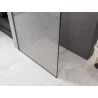 Mexen Kioto sprchová stěna Walk-in 90 x 200 cm, crackle transparentní 12 mm, kartáčovaná zbraň šedá