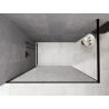 Mexen Kioto sprchová stěna Walk-in 130 x 200 cm, crackle transparentní 12 mm, černá - 800-130-101-70-04-X