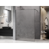 Mexen Kioto sprchová stěna Walk-in 150 x 200 cm, crackle transparent 12 mm, gun metal - 800-150-101-95-04-X