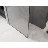 Mexen Kioto sprchová zástěna Walk-in 90 x 200 cm, crackle transparent 12 mm, gun metal - 800-090-101-95-04-X